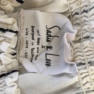 White and black croptop